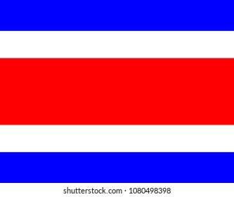 Costa Rica flag background. National Costa Rica symbol vector illustration.