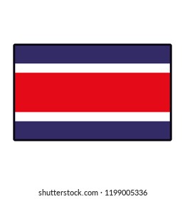 Costa rica flag emblem