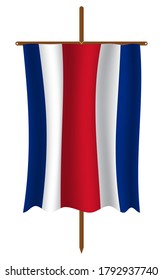 Costa Rica flag image vector. EPS.file