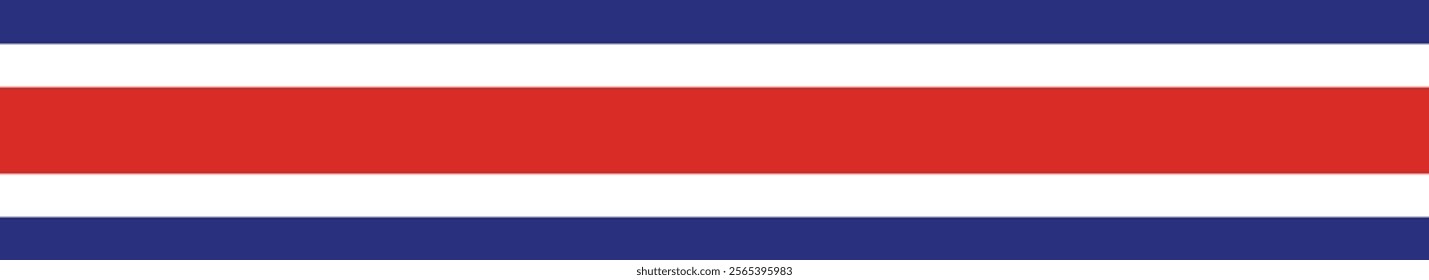 Costa Rica flag long banner digital vector illustration