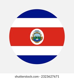 Costa Rica flag simple illustration for independence day or election