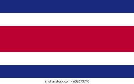 Costa rica Flag Vector