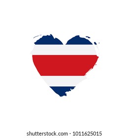 Costa Rica flag, vector illustration