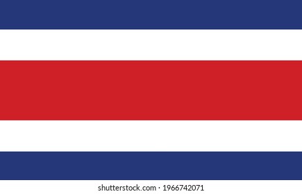 Costa Rica flag vector illustration