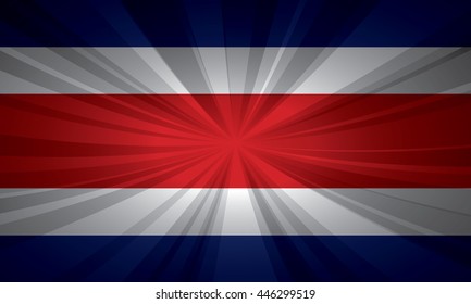 Costa Rica flag vector illustration.