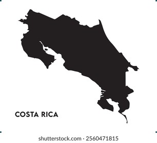 Costa Rica icon vector design, Costa Rica Logo design, Costa Rica's unique charm and natural wonders, Use it in your marketing materials, travel guides, or digital projects, Costa Rica map logo vector