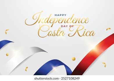 Colección de ilustración de diseño del día de la independencia de Costa Rica