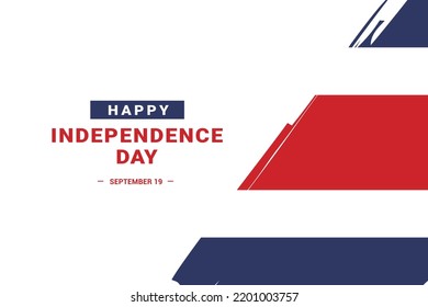 Costa Rica Independence Day. Vector Illustration. The illustration is suitable for banners, flyers, stickers, cards, etc.
