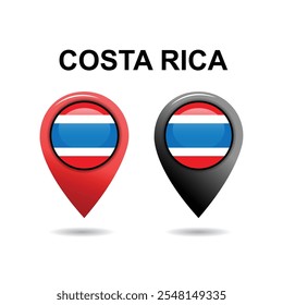 Costa Rica Location icon Costa Rica Country Flags Location icon, Location clipart icon