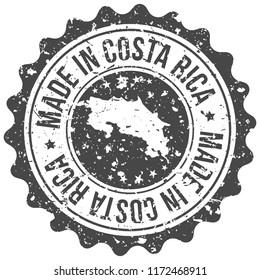 Costa Rica Made In Map Travel Stamp Icon City Design Tourism Export Seal