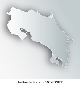 Costa Rica Map Frame Icon