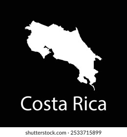 Costa Rica map icon illustration design