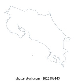 Costa Rica Karte - Vektorgrafik