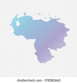 Costa Rica Map Vector (small dots objects)