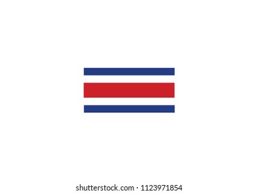 Costa Rica national flag symbol red and blue emblem coat of arms 