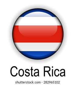 costa rica official flag, button ball 