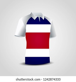 Costa rica shirts icon design vector