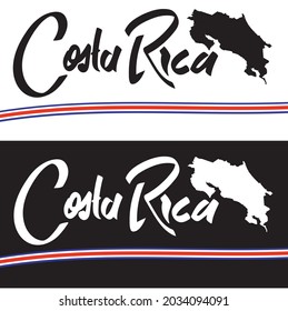 Costa Rica Typography logo vector