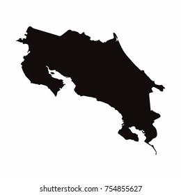 Costa Rica vector country map