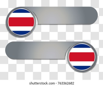costa rica vector flag illustration. vector match scoreboard illustration. eps10.