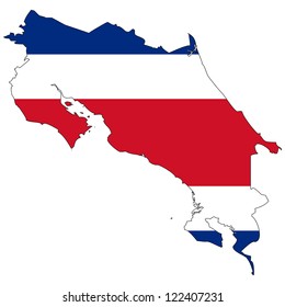 3,489 Flag map of costa rica Images, Stock Photos & Vectors | Shutterstock