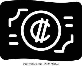Costarica Colon icons set in Solid design. Including costa, rica, colon, banknote, money, currency, cash, finance icon and more. Outline icons collection.