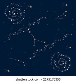 costellations space outer night scene