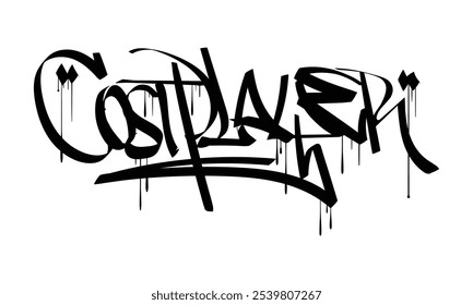 COSTPLAYER graffiti tag style design