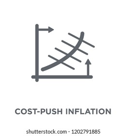 Cost-push Inflation Icon. Cost-push Inflation Design Concept From Cost Push Inflation Collection. Simple Element Vector Illustration On White Background.