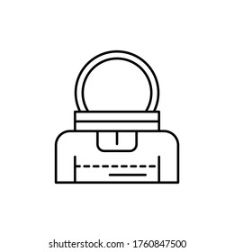 costume, cosmonaut concept line icon. Simple element illustration. costume, cosmonaut concept outline symbol design from space set. Can be used for web and mobile