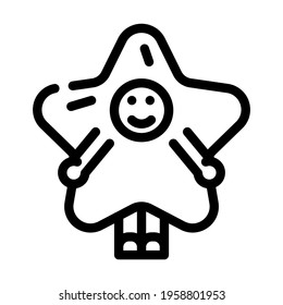 costume event line icon vector. costume event sign. isolated contour symbol black illustration
