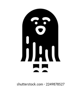 costume ghost glyph icon vector. costume ghost sign. isolated symbol illustration