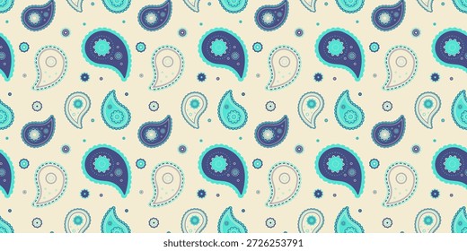 La herencia de vestuario como envoltura de repetición. Ropa paisley de etnia tradicional. Curva de patrón floral en boda Horizontal. Femenino de moda un medallón de moda.