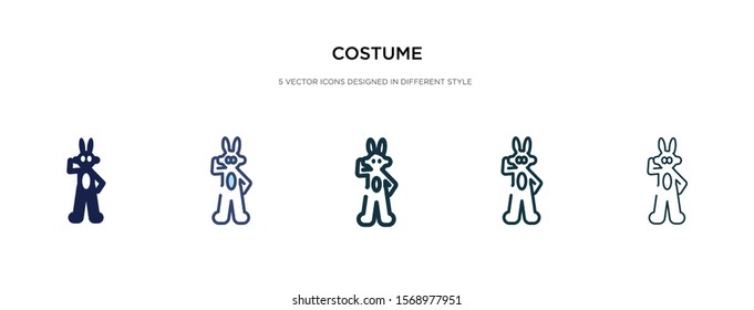 costume icon in different style vector illustration. two colored and black costume vector icons designed in filled, outline, line and stroke style can be used for web, mobile, ui