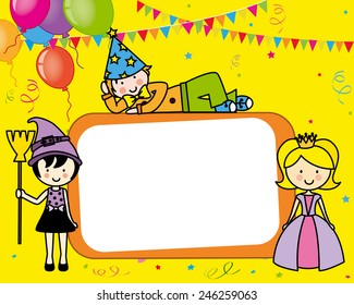 Costume party card 