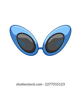 costume party glasses cartoon. costume party glasses sign. isolated symbol vector illustration