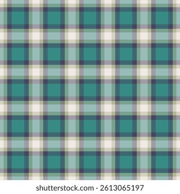 Costume textile vector check, uk texture pattern seamless. Identity fabric plaid tartan background in pastel and teal colors palette.