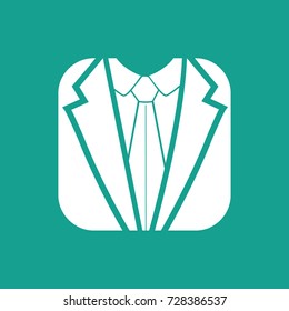 costume tie icon vector