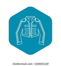 Costume of toreador icon. Outline illustration of costume of toreador vector icon for web