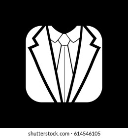 costume tuxedo icon vector