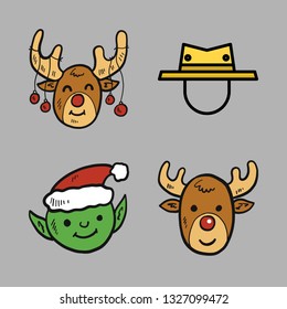 costume vector icon set