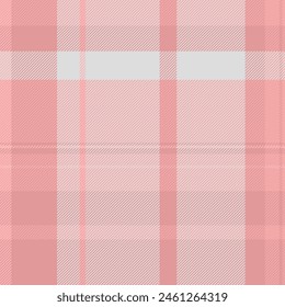 Costume vector texture pattern, panel tartan fabric background. Refresh check plaid textile seamless in red and gainsboro colors.