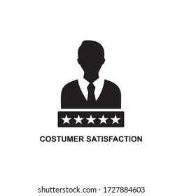 ICONO DE SATISFACCIÓN DE COSTUMER , ICONO DE REVISIÓN DE COSTUMBRES