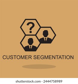 costumer segmentation icon , business icon