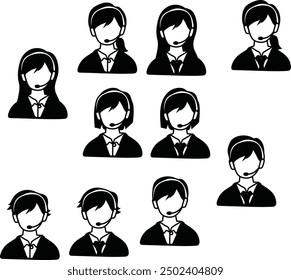 costumer service call center vector illustration. 
Good for banner, poster, greeting card, party card, invitation, template, advertising, campaign, and social media. 
