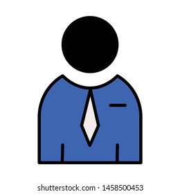 costumer service icon. logo element illustration. colored collection.