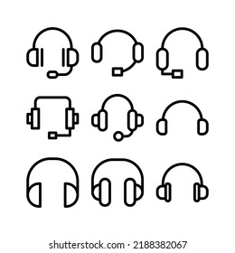 icono de servicio de cliente o logotipo símbolo de signo aislado ilustración vectorial - Colección de iconos vectoriales de estilo negro de alta calidad
