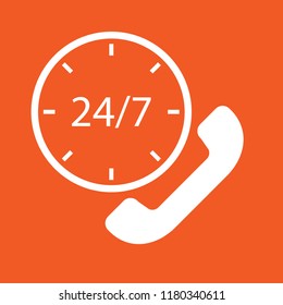 Costumer service icon, stock vector illustration, EPS10. 