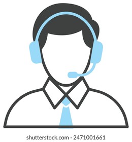 Costumer service icon vector design template