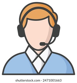 Costumer service icon vector design template